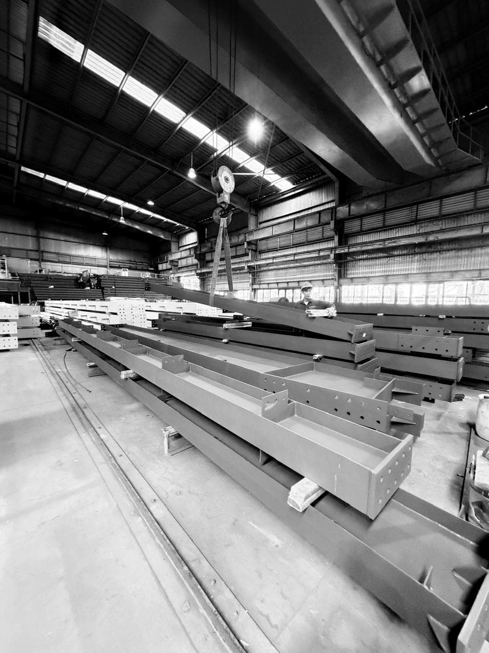 Structural steel beams